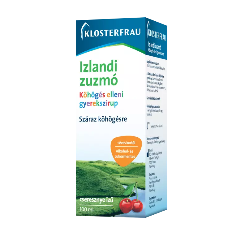 Klosterfrau Izlandi zuzmó szirup gyermekeknek 100ml Klosterfrau Izlandi zuzmó szirup gyermekeknek 100ml