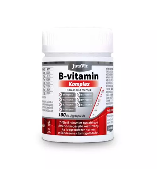 JutaVit B-vitamin komplex lágyzselatin kapszula 100x
