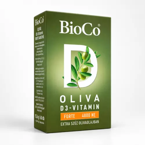 BioCo Oliva D3-vitamin 4000 NE Forte lágyzs.kapsz. 60x
