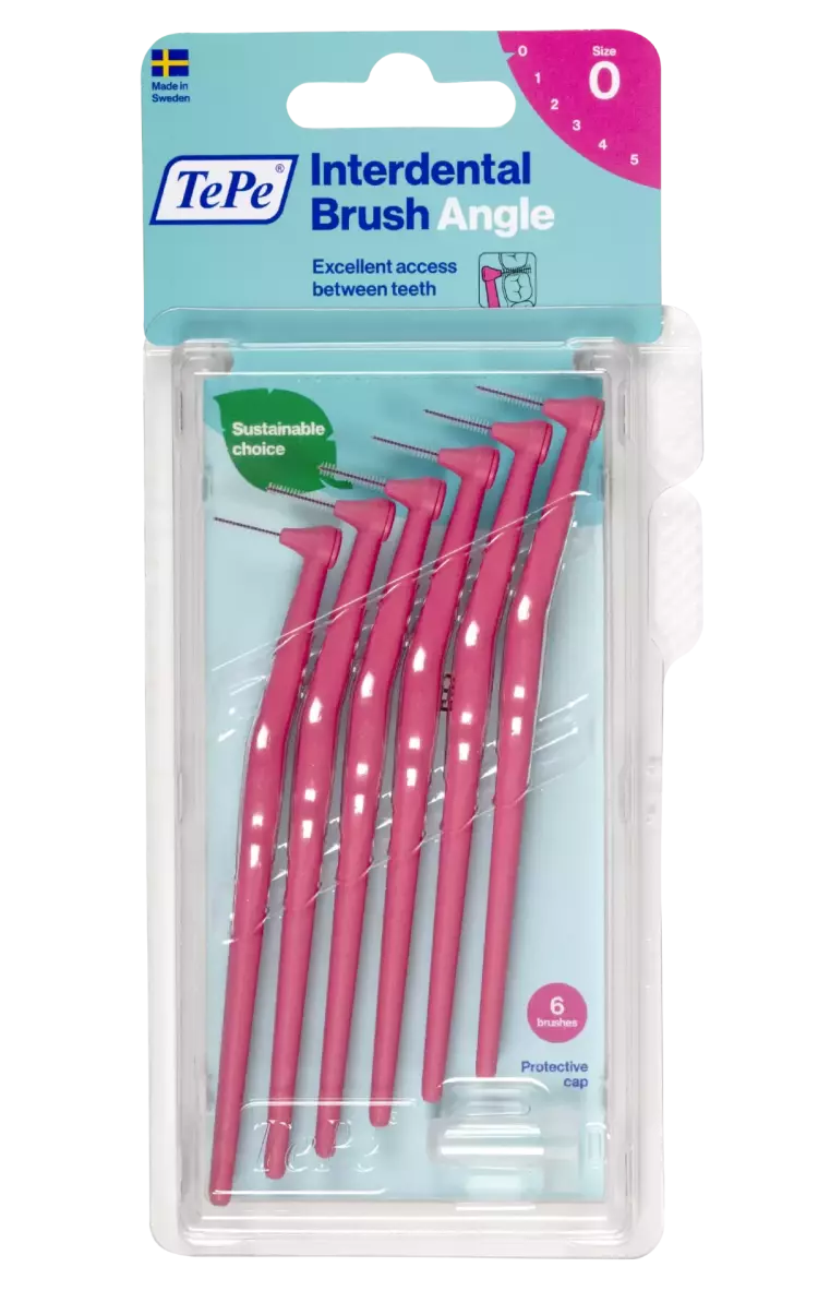 TePe Angle interdentális kefe pink 6x TePe Angle interdentális kefe pink 6x