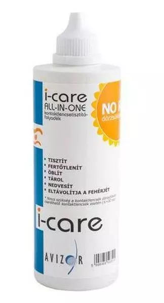 I-Care kontaktlencse tisztító folyadék 350ml