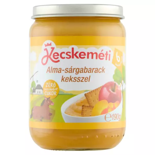 Kecskeméti alma-sárgabarack keksszel 190g