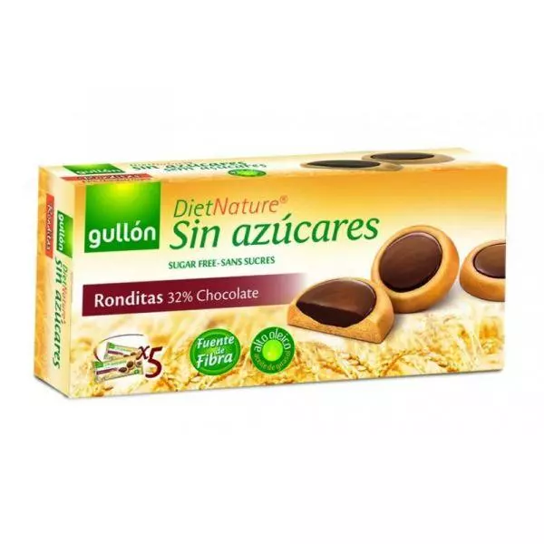 Gullón DietNature Ronditas cukormentes keksz 186g Gullón DietNature Ronditas cukormentes keksz 186g