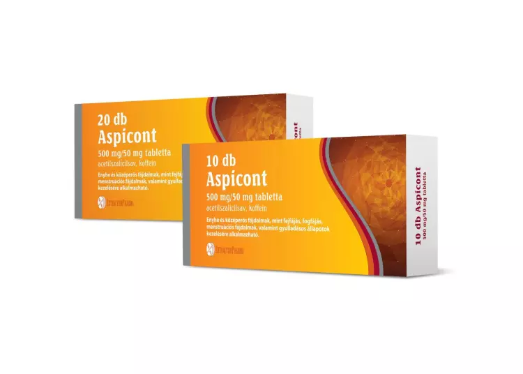 Aspicont 500 mg/50 mg tabletta 20x Aspicont 500 mg/50 mg tabletta 20x