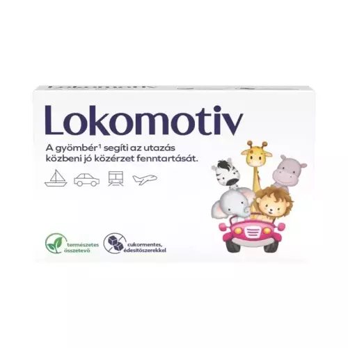 Lokomotiv gyömbér cukormentes szopogató tabletta 6x