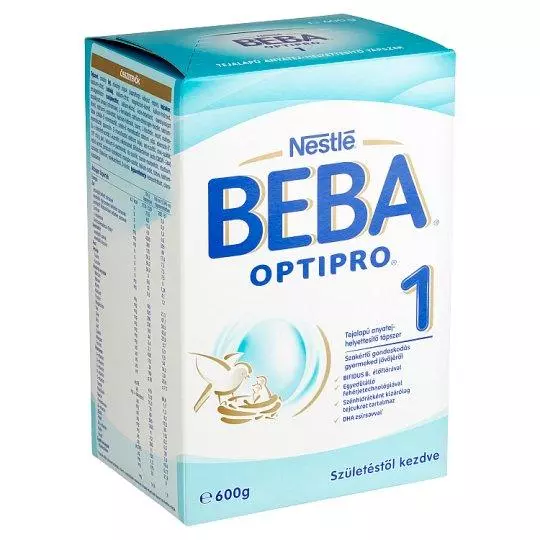 Beba Optipro 1 tejalapú anyatej-hely. tápszer 600g Beba Optipro 1 tejalapú anyatej-hely. tápszer 600g