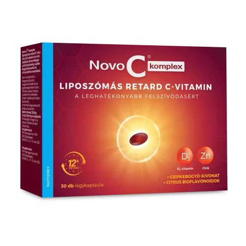 Novo C Komplex liposzómás retard C+D3+Zn kapsz. 30x