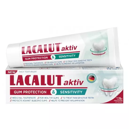 Lacalut Aktív gum protect. and sensitivity fogkrém 75ml Lacalut Aktív gum protect. and sensitivity fogkrém 75ml