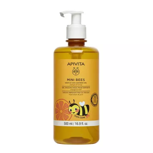 APIVITA MINI BEES Bőrkímélő tusfürdő gyerekeknek 500ml