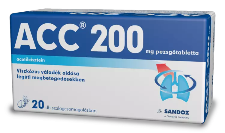 ACC 200 mg pezsgőtabletta tasakban 20x ACC 200 mg pezsgőtabletta tasakban 20x