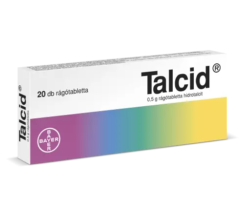 Talcid 0,5 g rágótabletta 20x