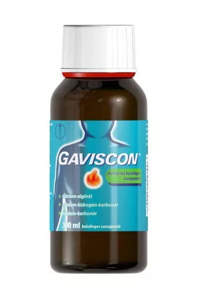 Gaviscon menta ízű belsőleges szuszpenzió 300ml Gaviscon menta ízű belsőleges szuszpenzió 300ml