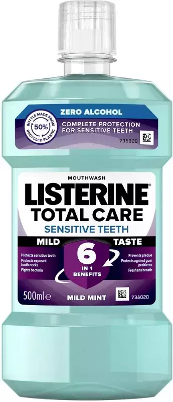 Listerine Total Care Sensitive szájvíz 500ml Listerine Total Care Sensitive szájvíz 500ml