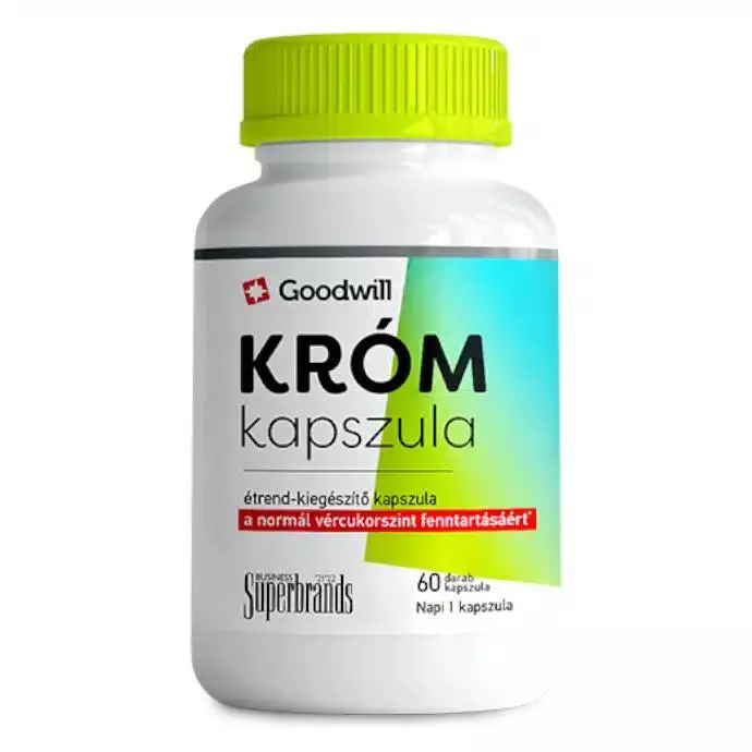 Goodwill Króm 250 mcg étrendkieg. kapszula 60x Goodwill Króm 250 mcg étrendkieg. kapszula 60x