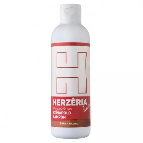 Herzéria Hair gyógynöves sampon színápoló barna haj 200ml