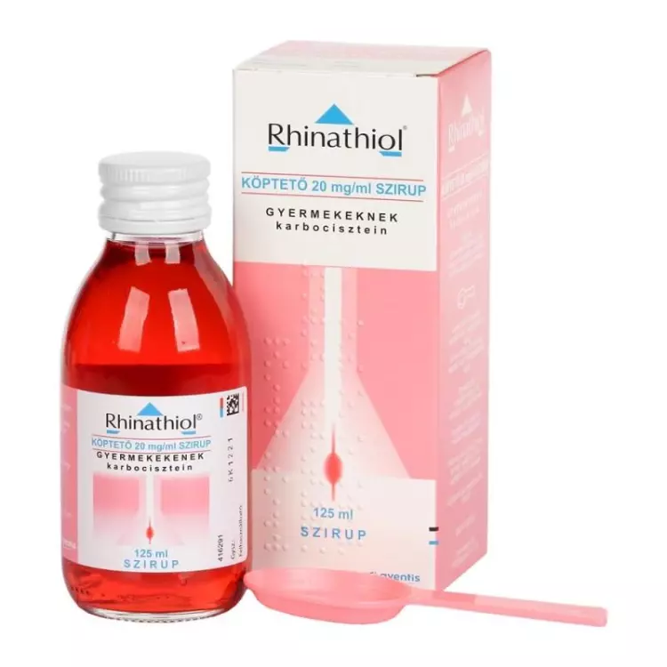 Rhinathiol köptető 20 mg/ml szirup gyermekeknek 1x125ml Rhinathiol köptető 20 mg/ml szirup gyermekeknek 1x125ml