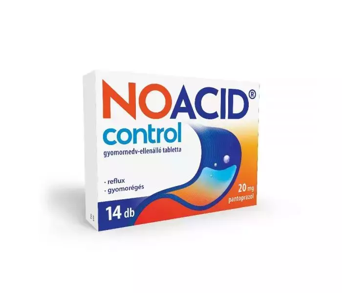 Noacid Control 20 mg gyomornedv-ellenálló tabletta 14x Noacid Control 20 mg gyomornedv-ellenálló tabletta 14x