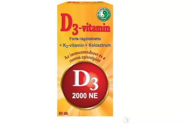 Dr.Chen D3-vitamin forte rágótabletta 60x Dr.Chen D3-vitamin forte rágótabletta 60x