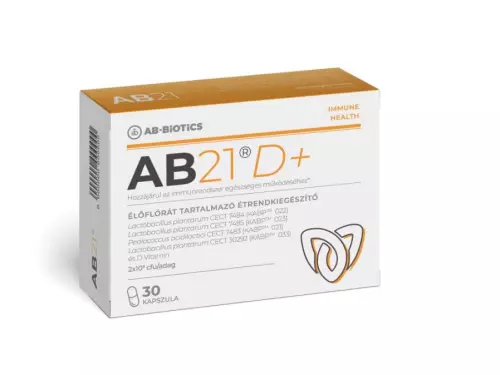 AB21 D+ élőflórát tart. étrendkieg. kapszula 30x