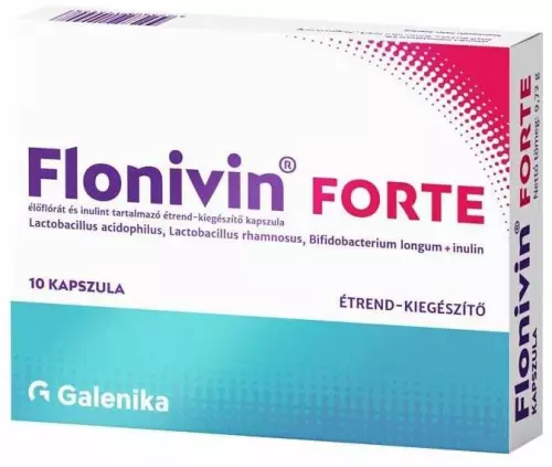 Flonivin Forte élőflóra+ inulin kapszula 10x