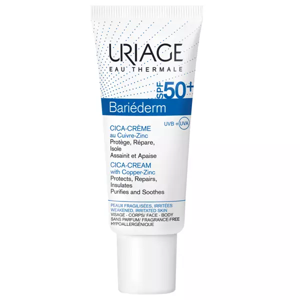 Uriage Bariéderm Cica Cu-Zn krém SPF 50+ 40ml Uriage Bariéderm Cica Cu-Zn krém SPF 50+ 40ml