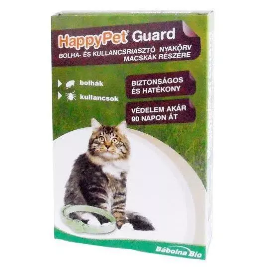 HappyPet bolhairtó nyakörv macska 35cm 1x HappyPet bolhairtó nyakörv macska 35cm 1x