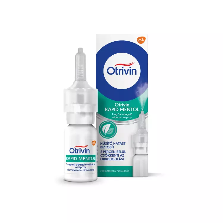 Otrivin Rapid mentol 1 mg/ml adagoló old. orrspray 1x10ml Otrivin Rapid mentol 1 mg/ml adagoló old. orrspray 1x10ml