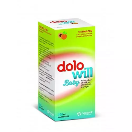 Dolowill Baby 100mg/5ml belsőleges szuszpenzió 100ml Dolowill Baby 100mg/5ml belsőleges szuszpenzió 100ml