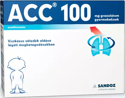 ACC 100 mg granulátum gyermekeknek 30x3g