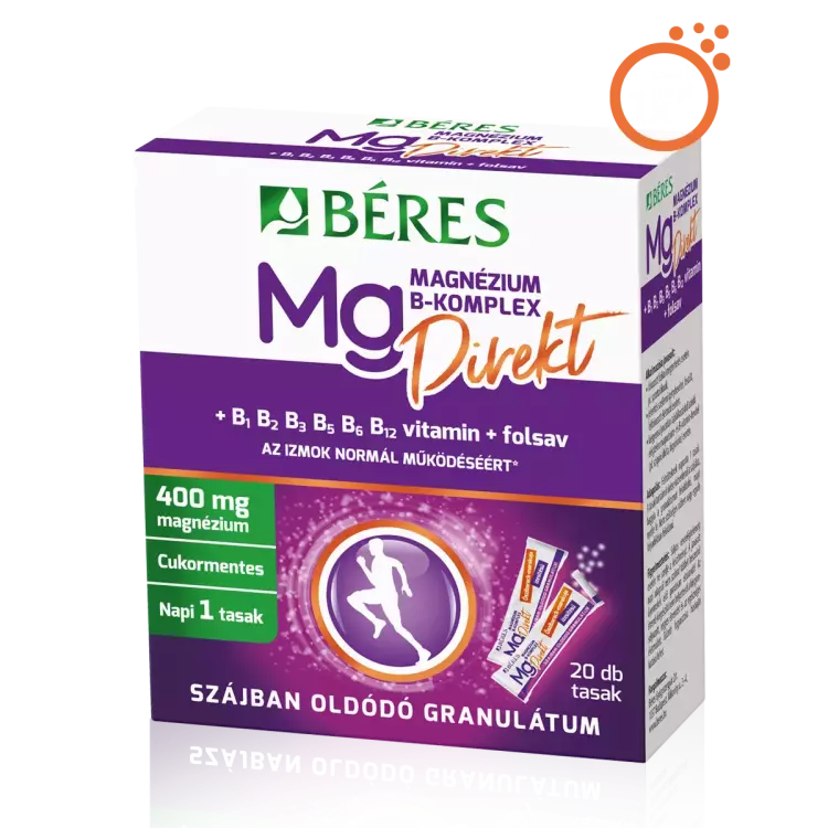 Béres Magnézium B komplex Direkt szájban old. gran 20x Béres Magnézium B komplex Direkt szájban old. gran 20x