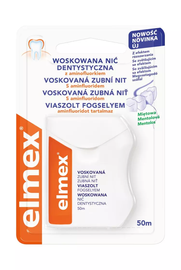 Elmex fogselyem mentolos viaszolt 50m 1x Elmex fogselyem mentolos viaszolt 50m 1x