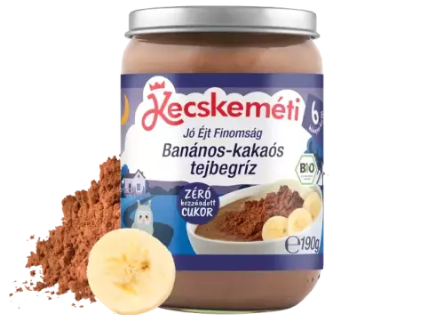 Kecskeméti Jóéjt Finomság banános-kakaós tejbegríz 190g