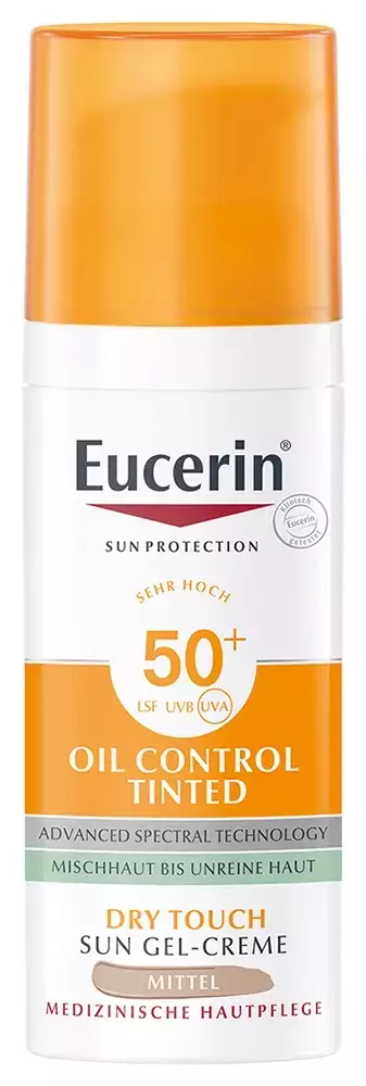 Eucerin Sun Oil Control napozó krém-gél SPF50+ medium 50ml