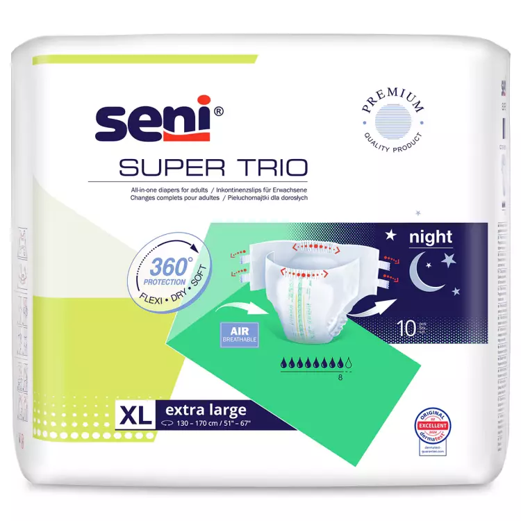 Seni Super Trio nadrágpelenka XL 10x Seni Super Trio nadrágpelenka XL 10x