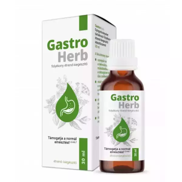 GastroHerb étrendkiegészítő folyadék 30ml GastroHerb étrendkiegészítő folyadék 30ml