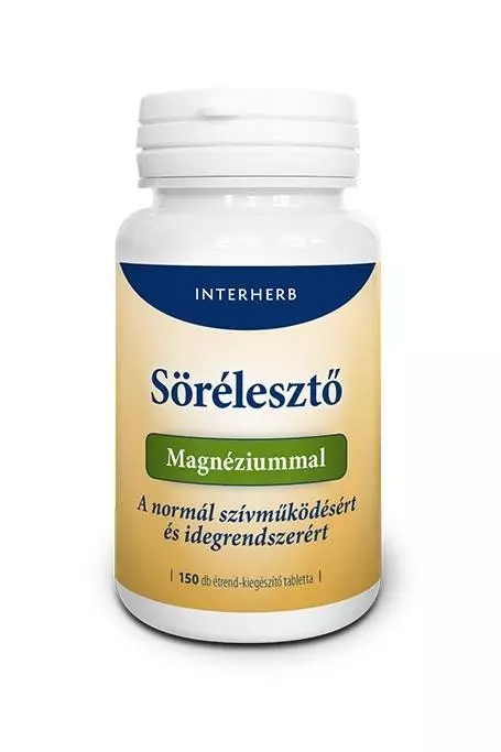 Interherb Sörélesztő Magnéziummal Vitalizáló hatóanyagokkal tabletta 150db Interherb Sörélesztő Magnéziummal Vitalizáló hatóanyagokkal tabletta 150db