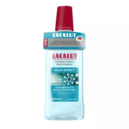 Lacalut MULTI-EFFECT micellás antibakt. szájvíz 500ml Lacalut MULTI-EFFECT micellás antibakt. szájvíz 500ml
