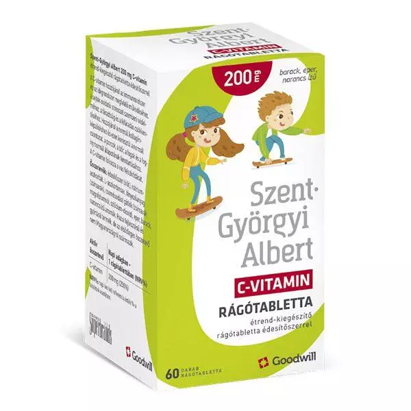 Szent- Györgyi Albert C-vitamin  200 mg rágótabl. 60x