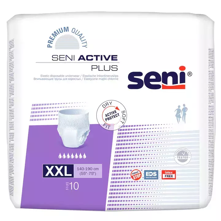 Seni Active Plus inkontinencia nadrág XXL 10x Seni Active Plus inkontinencia nadrág XXL 10x
