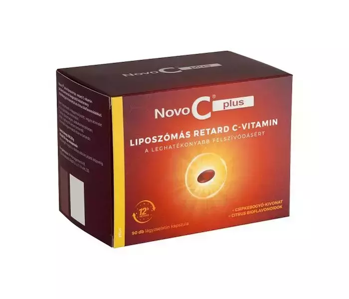 Novo C Plus liposzómás retard C kapszula 90x