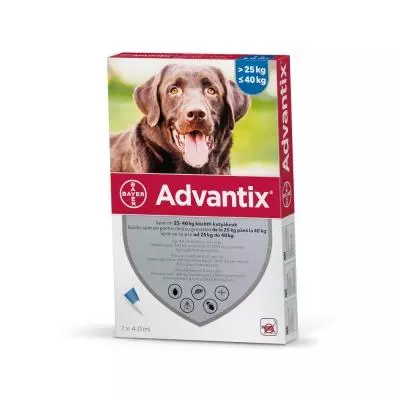 Advantix spot on 4,0ml 25-40kg között kutya A.U.V. 1x