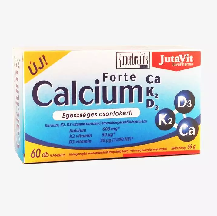 JutaVit Calcium Forte D3 K2 filmtabletta 60x JutaVit Calcium Forte D3 K2 filmtabletta 60x
