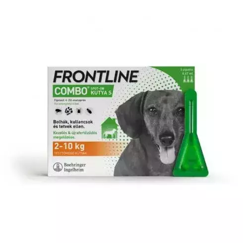 Frontline Combo spot on S (2-10kg) kutya A.U.V. 3x Frontline Combo spot on S (2-10kg) kutya A.U.V. 3x