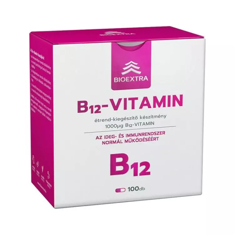 Bioextra B12-vitamin 1000 mcg kapszula 100x Bioextra B12-vitamin 1000 mcg kapszula 100x