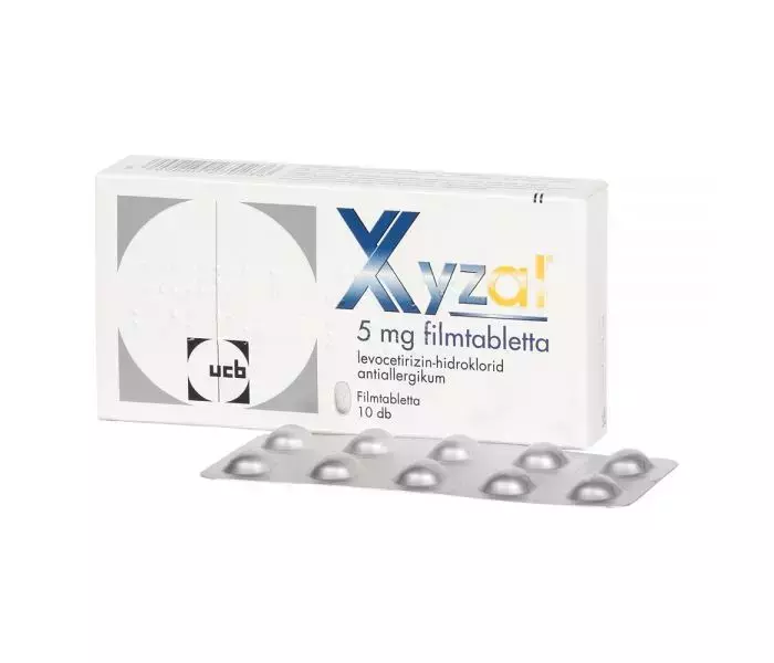 Xyzal 5 mg filmtabletta 10x Xyzal 5 mg filmtabletta 10x