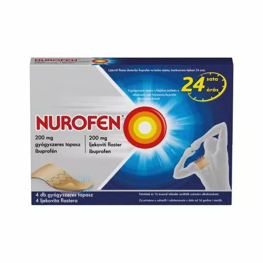 Nurofen 200 mg gyógyszeres tapasz 4x Nurofen 200 mg gyógyszeres tapasz 4x