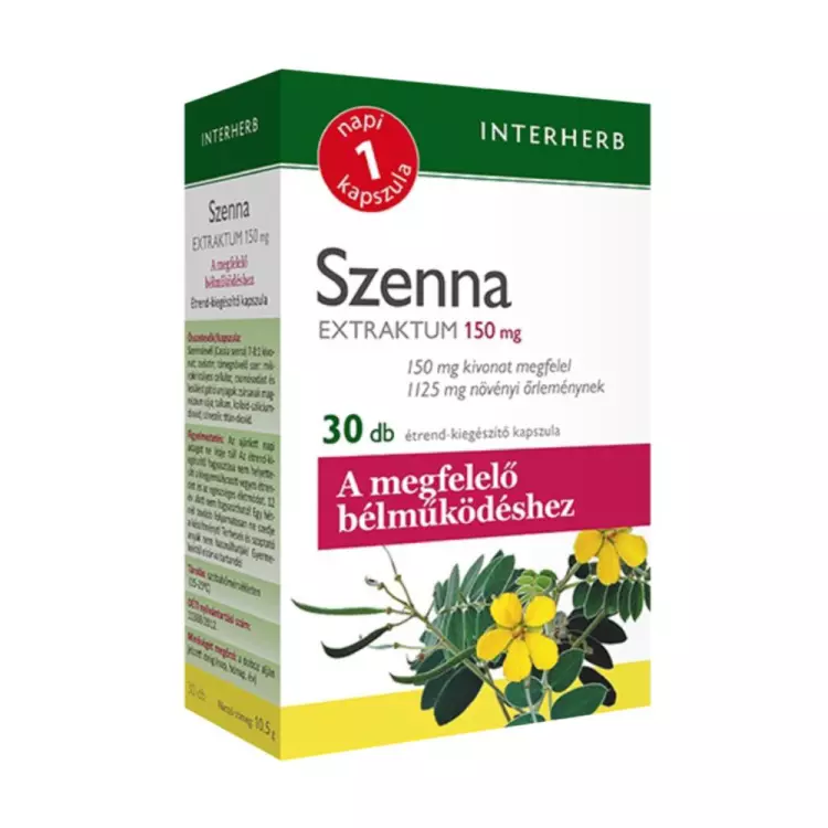 Interherb Napi1 Szenna Extraktum kapszula 30x Interherb Napi1 Szenna Extraktum kapszula 30x