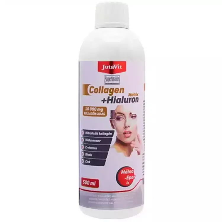 JutaVit Collagen+ Hialuron Matrix málna eper 500ml JutaVit Collagen+ Hialuron Matrix málna eper 500ml