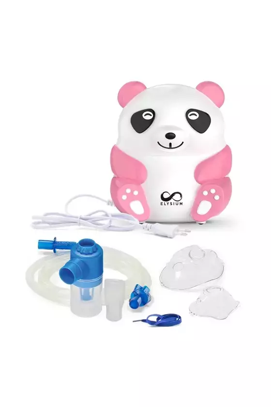 Elysium kompresszoros pink panda formájú inhalátor 1x Elysium kompresszoros pink panda formájú inhalátor 1x
