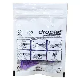 Droplet vérvételi lándzsa 30G 20x